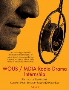WOUB Radio Drama Poster Fall 2013